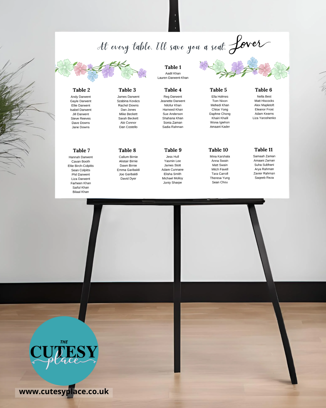Wedding Seating Chart