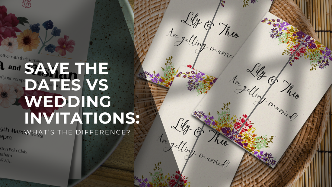 Save the Dates vs Wedding Invitations: What’s the Difference? | Cutesy Place
