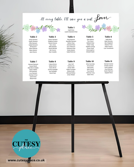 Wedding Seating Chart