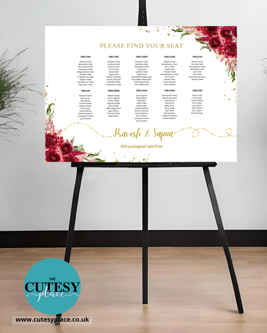 Wedding Seating Chart